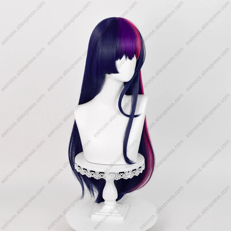 Twilight Sparkle 75cm Mixed Color Heat-Resistant Cosplay Wig for Halloween