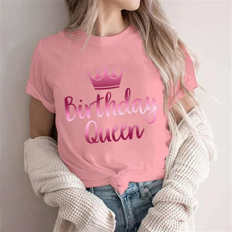 Birthday Squad T Shirts for Women