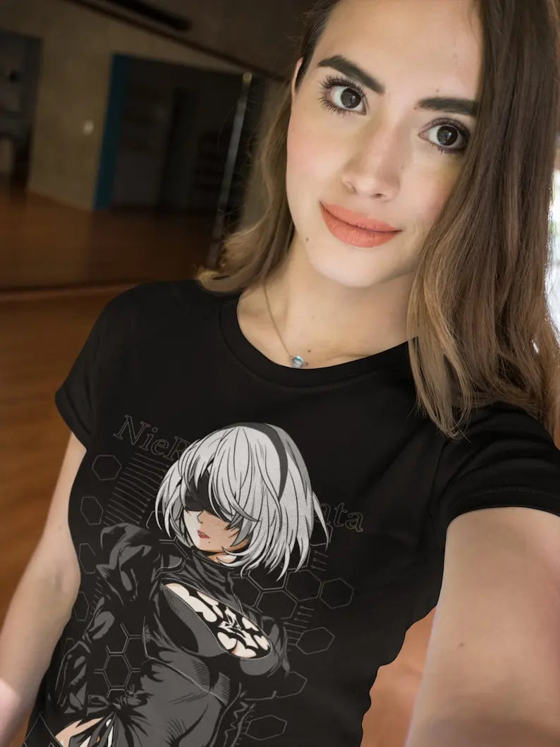 2B Sexy Nier Shirt, Waifu Nier Shirt, Anime tshirt