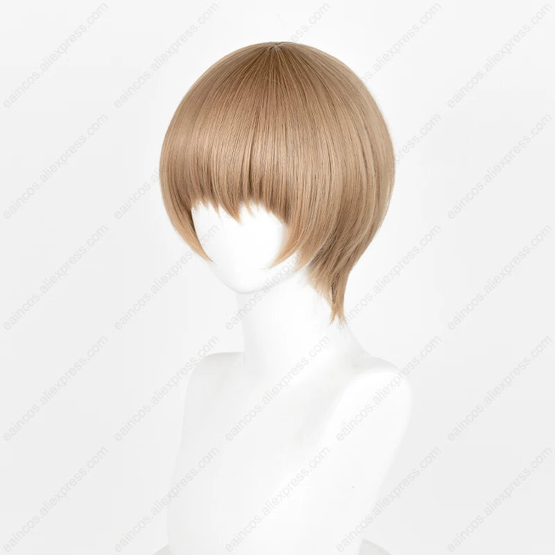 Sougo Okita 30cm Light Brown Heat-Resistant Short Cosplay Wig