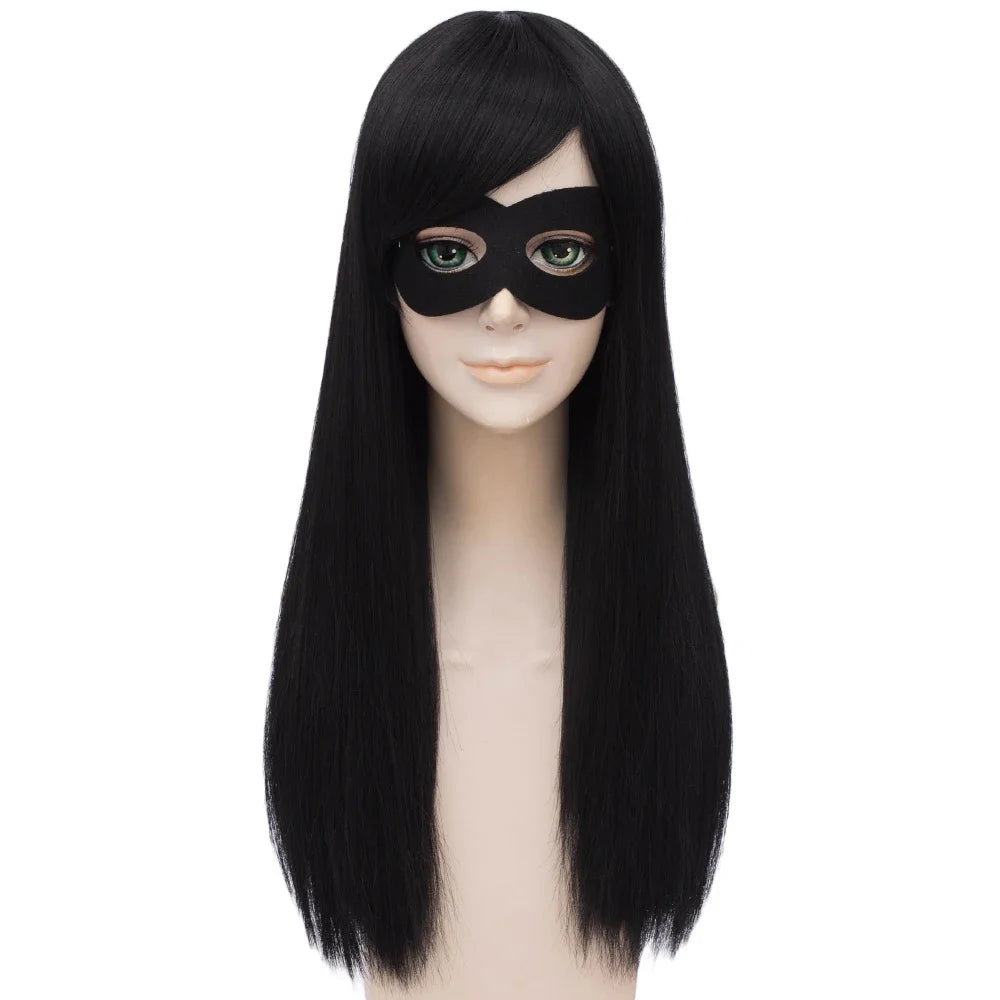 Elastigirl Cosplay Wig Helen & Violet Parr Role Play Hair + Wig Cap