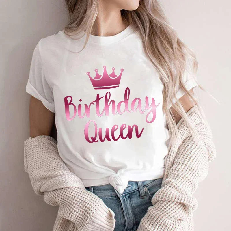 Birthday Squad T Shirts for Women