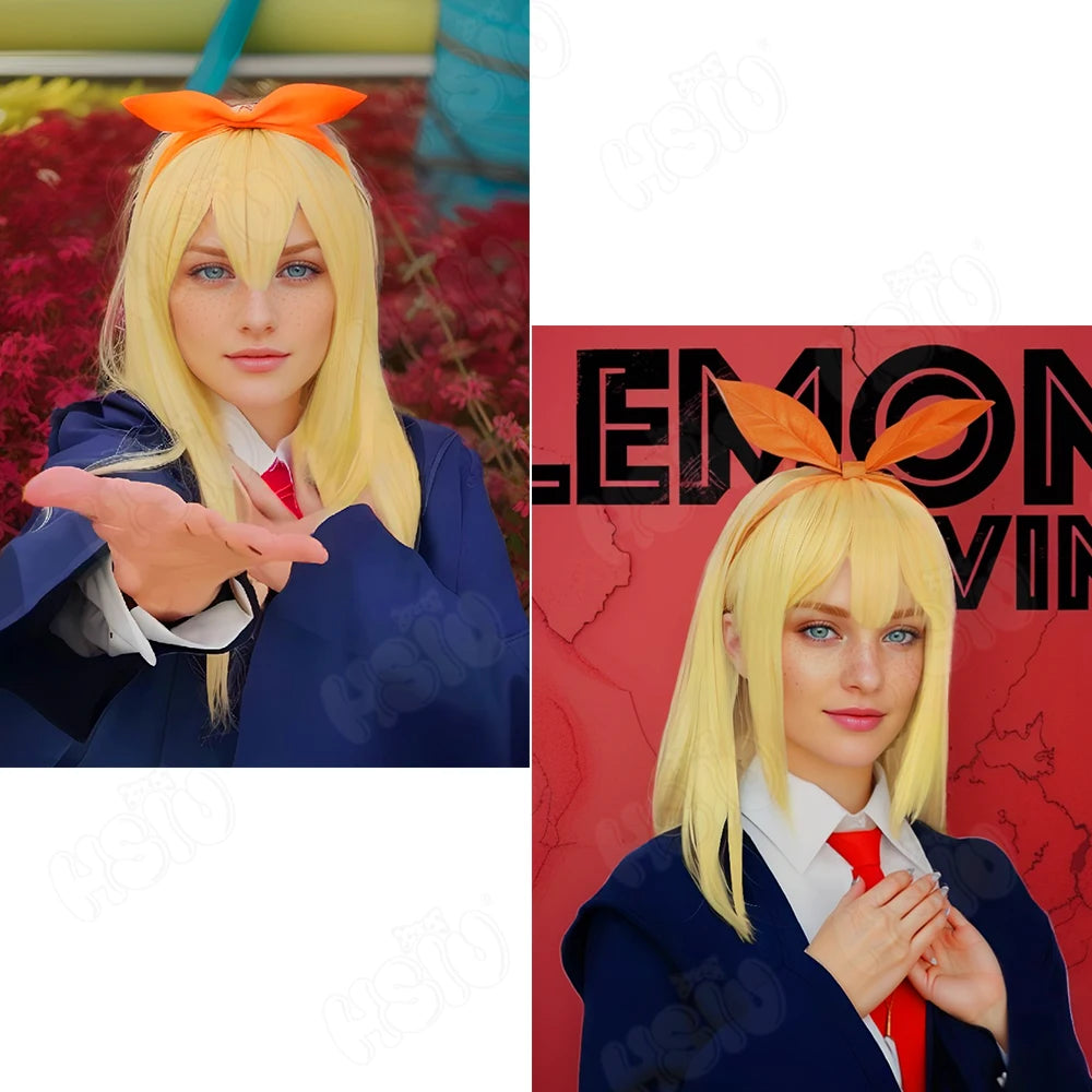 Lemon Irvine Cosplay Wig 60cm Blonde Synthetic Hair + Wig Cap