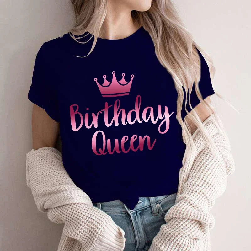 Birthday Squad T Shirts for Women