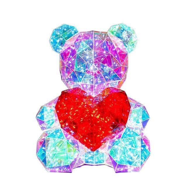 Colorful Luminous Bear Gift Birthday Gift Decoration