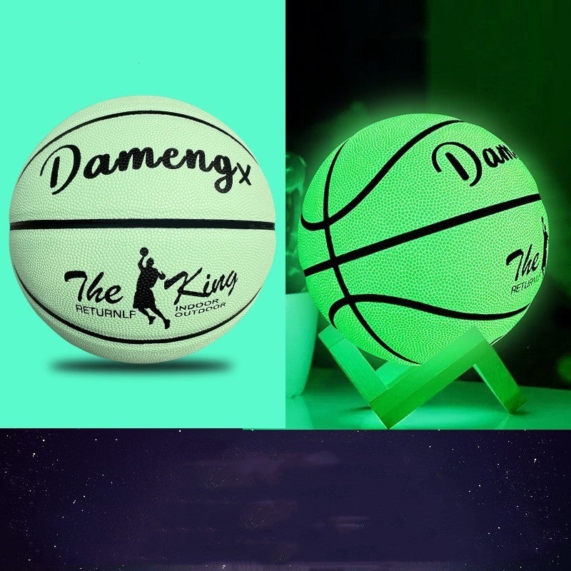 Outdoor Wear-resistant And Non-slip Luminous Basketball PU Soft Leather