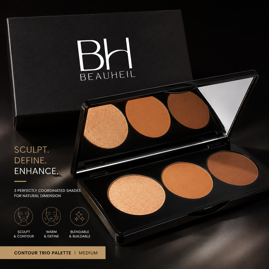 Beauheil Sculpt & Glow Contour Trio Palette – Medium
