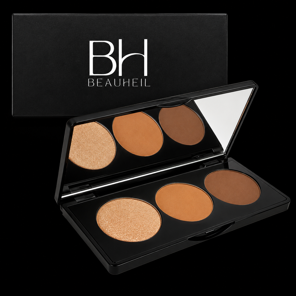 Beauheil Sculpt & Glow Contour Trio Palette – Medium